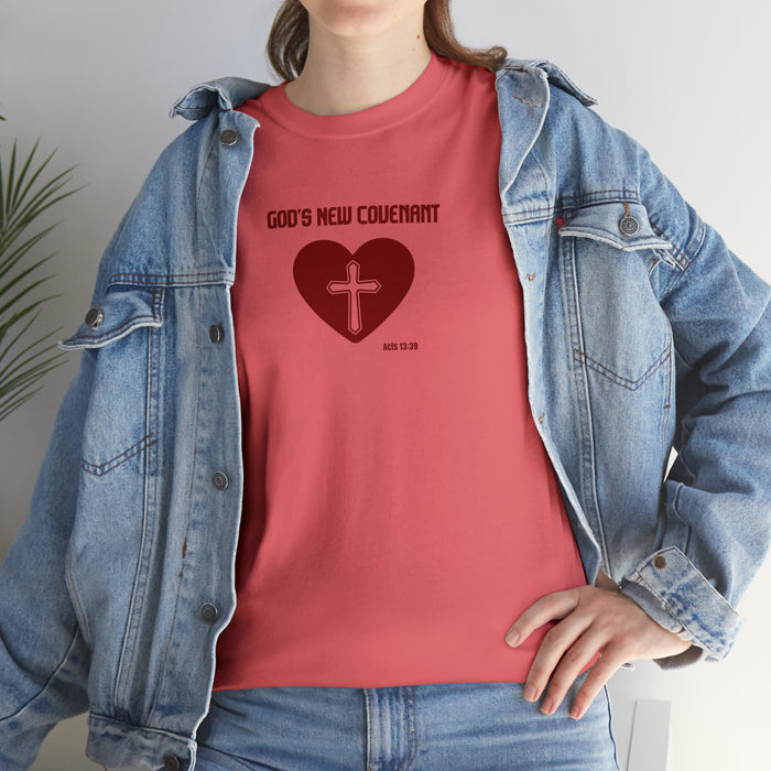 God’s New Covenant Women’s Unisex Heavy Cotton Tee