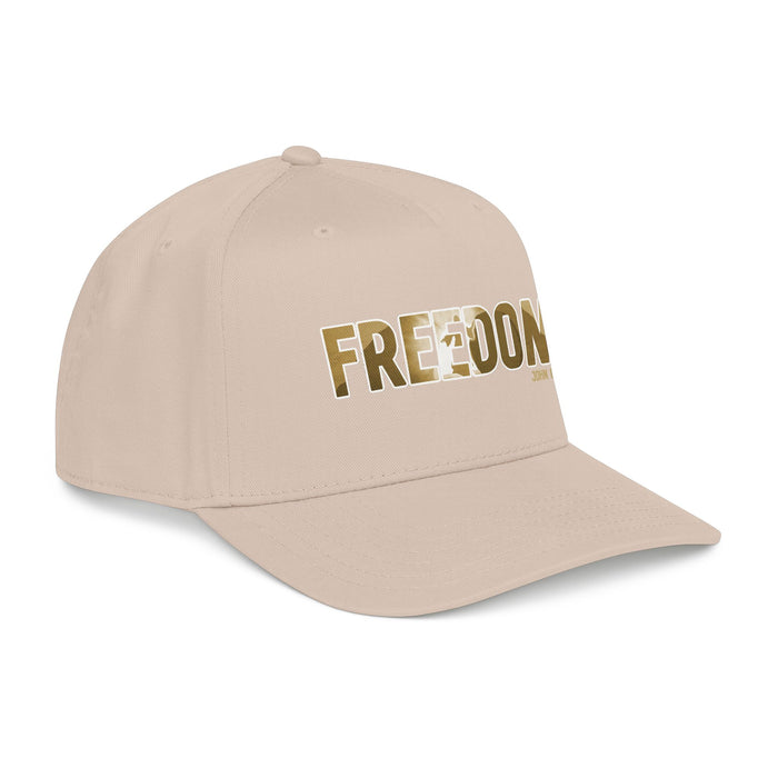 Freedom Embroidered Baseball Cap — Vintage Distressed Military-Inspired Hat
