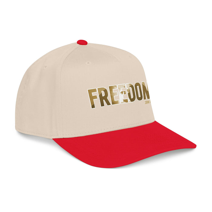 Freedom Embroidered Baseball Cap — Vintage Distressed Military-Inspired Hat