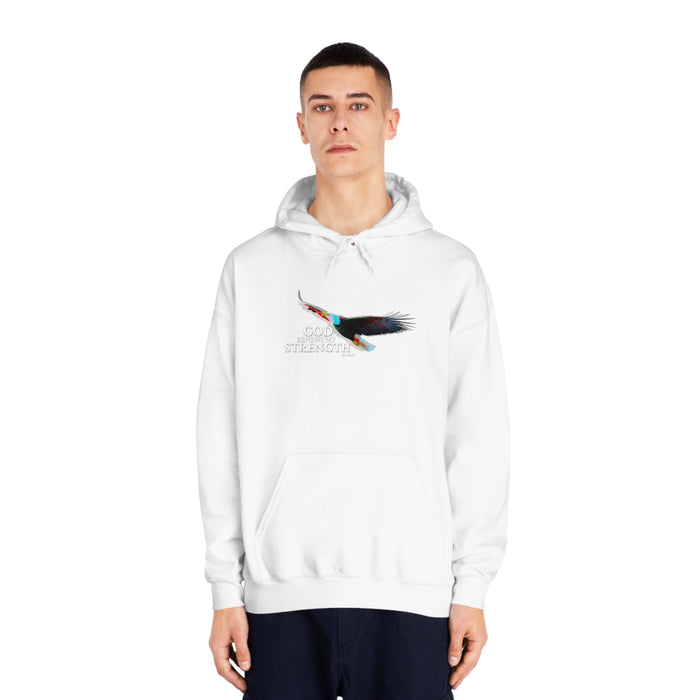 God Renews My Strength Men’s Unisex DryBlend® Hooded Sweatshirt