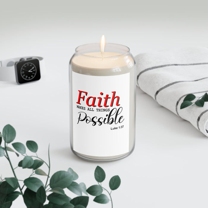 Faith-Inspired Scented Soy Candle, Aromatherapy Gift, Home Scents, Relaxation Candle, Christian Home Decor, Faith Decor Gift