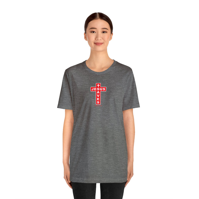 Jesus Saves Men Unisex Jersey Short Sleeve Tee