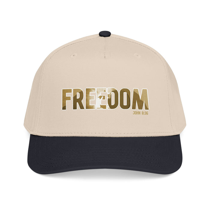 Freedom Embroidered Baseball Cap — Vintage Distressed Military-Inspired Hat