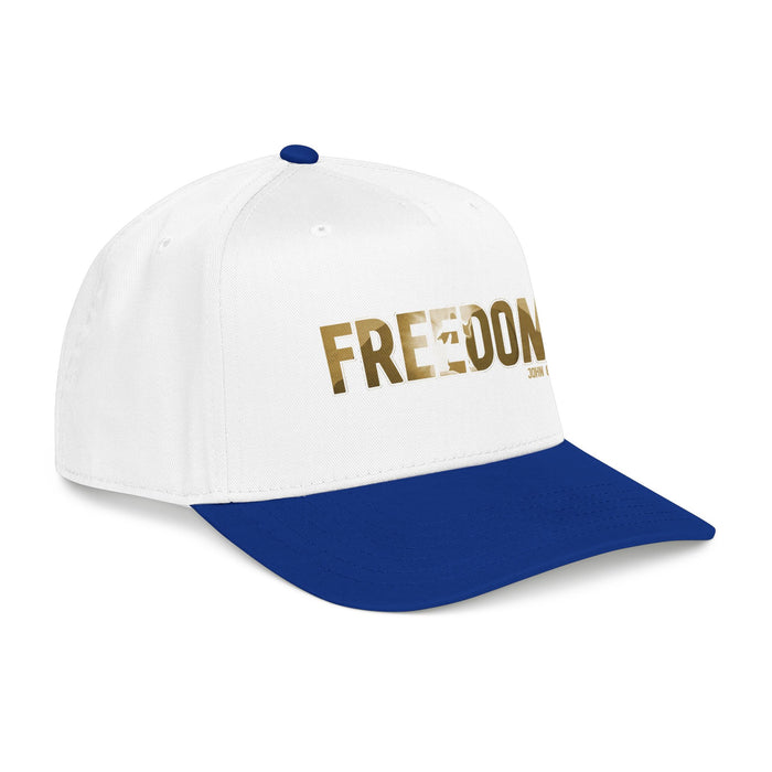 Freedom Embroidered Baseball Cap — Vintage Distressed Military-Inspired Hat