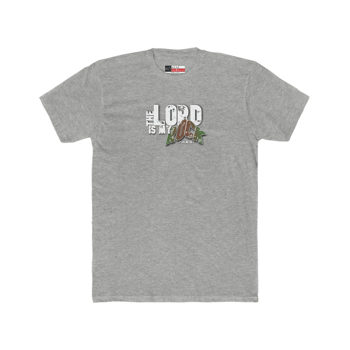 The Lord is My Rock Men's Cotton Crew Tee