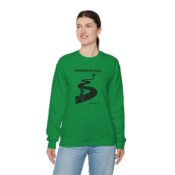 Running My Race Women’s Unisex Heavy Blend™ Crewneck Sweatshirt