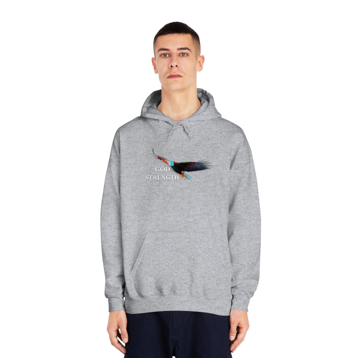 God Renews My Strength Men’s Unisex DryBlend® Hooded Sweatshirt