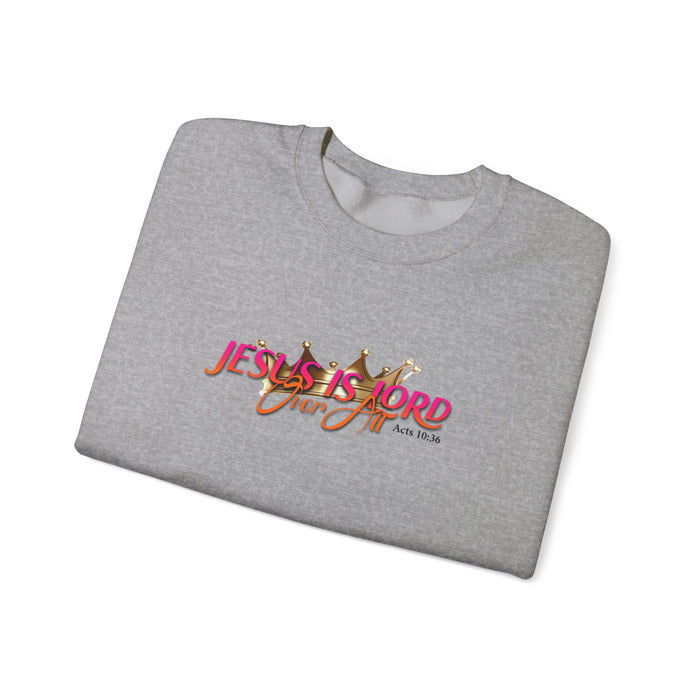 Jesus is Lord Over All Unisex Heavy Blend™ Crewneck Sweatshirt