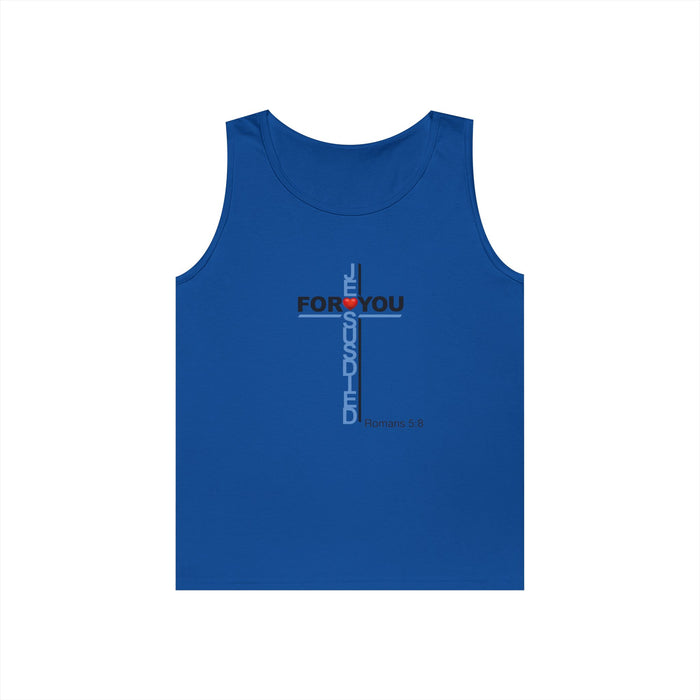Jesus Died For You Men’s Unisex Heavy Cotton Tank Top