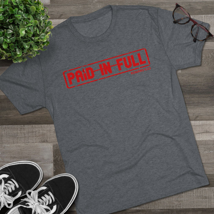 Paid In Full T‑Shirt — Christian Faith Romans 6:23 Tee