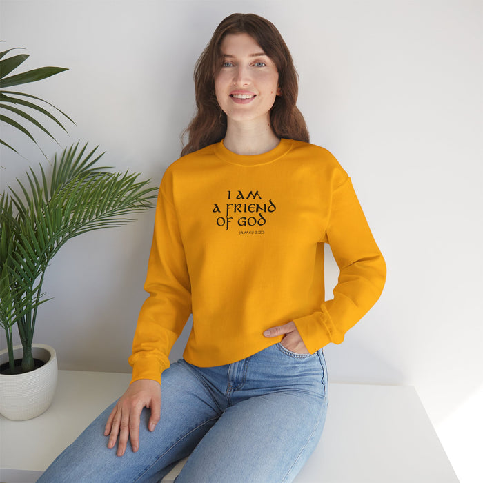 I Am A Friend Of God Women Unisex Heavy Blend™ Crewneck Sweatshirt