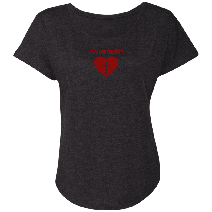 God’s New Covenant Ladies Triblend Dolman Tee
