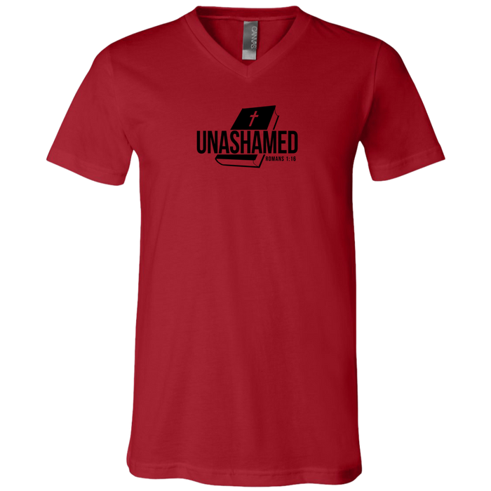 Unashamed Men’s Unisex Jersey SSV-Neck T-Shirt