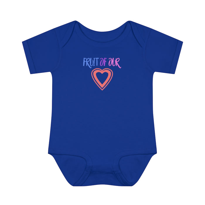 Fruit of our Heart Infant Rib Body Suit