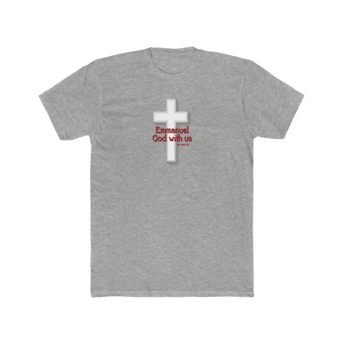 Emmanuel God With Us Men's Cotton Crew Tee