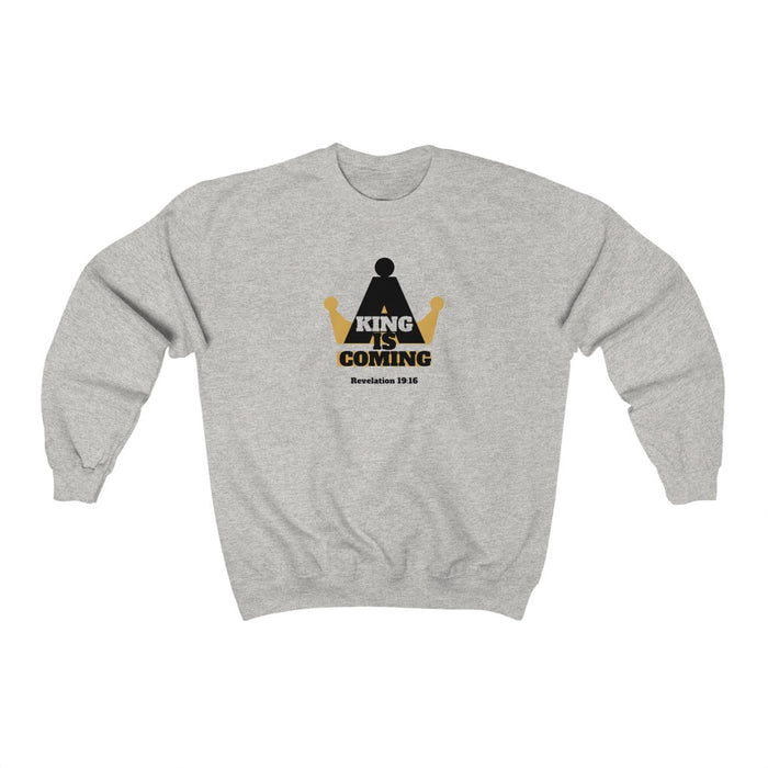 A King is Coming Men's Unisex Heavy Blend™ Crewneck Sweatshirt