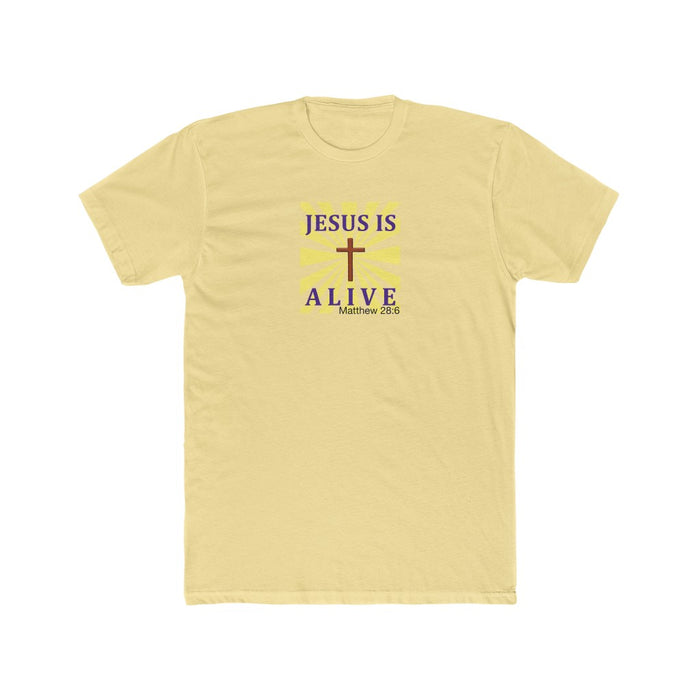 Jesus Is Alive Men's Cotton Crew Tee