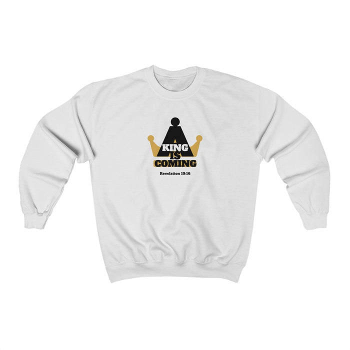 A King is Coming Men's Unisex Heavy Blend™ Crewneck Sweatshirt