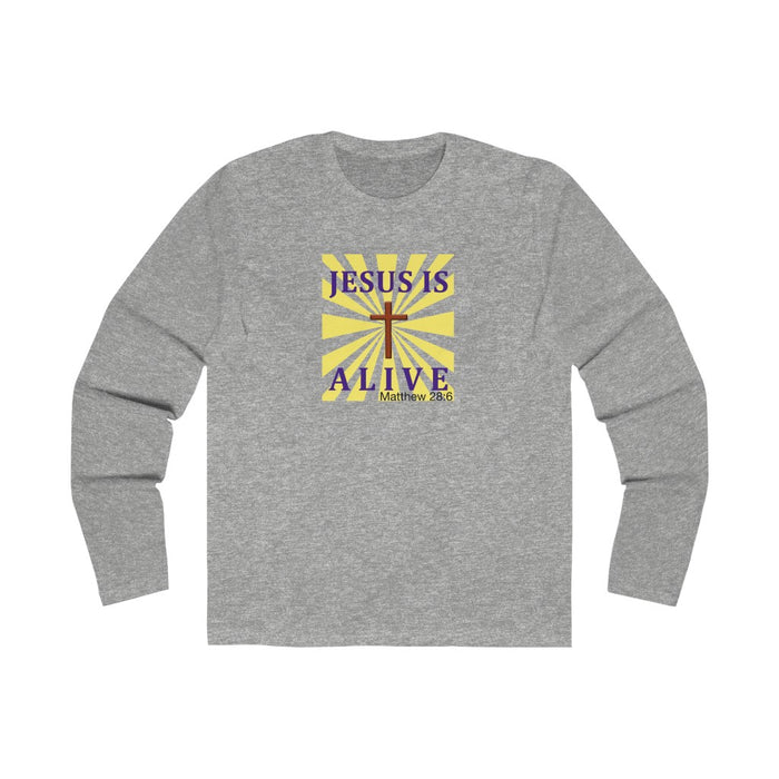 Jesus Is Alive Men's Long Sleeve Crew Tee