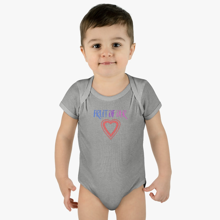 Fruit of our Heart Infant Rib Body Suit