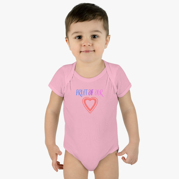 Fruit of our Heart Infant Rib Body Suit