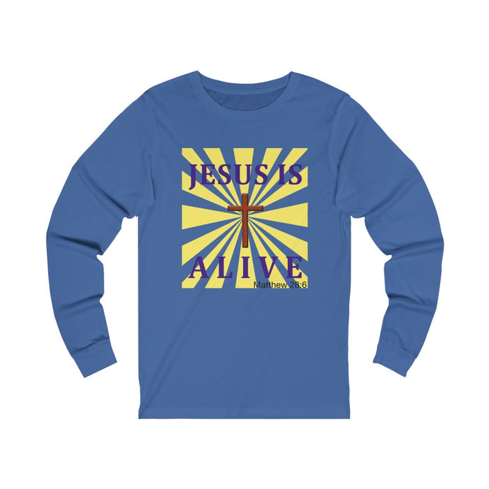 Jesus Is Alive Unisex Jersey Long Sleeve Tee