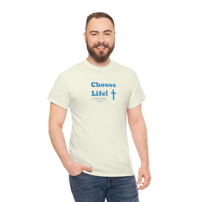 Choose Life 2.0 Men Unisex Heavy Cotton Tee