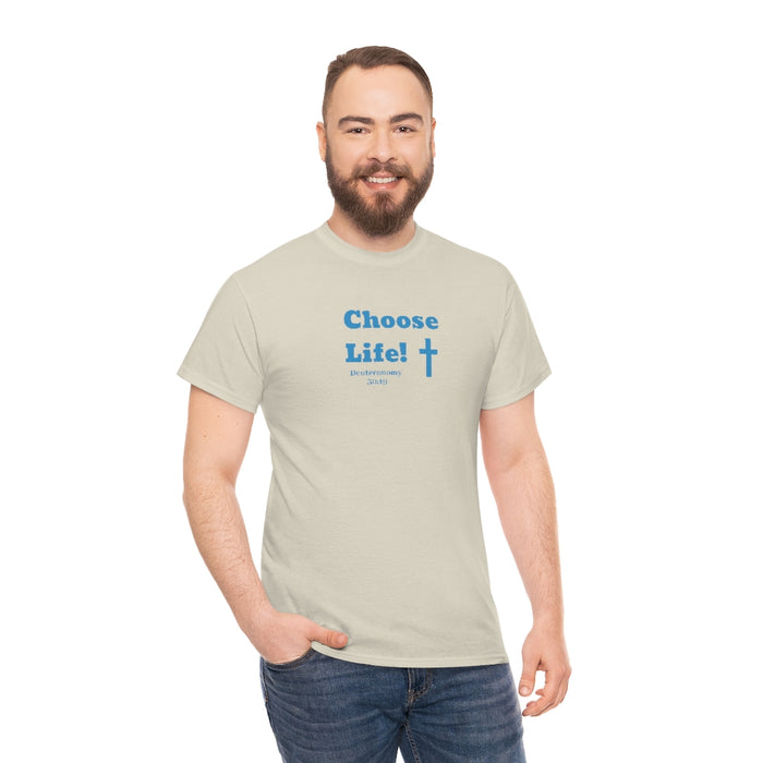 Choose Life 2.0 Men Unisex Heavy Cotton Tee
