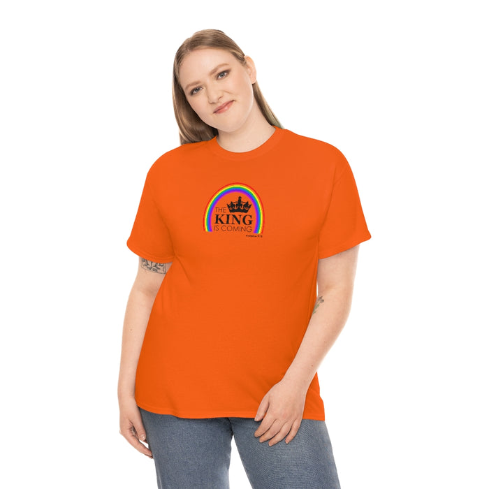 The King is Coming Women’s Unisex Heavy Cotton Tee