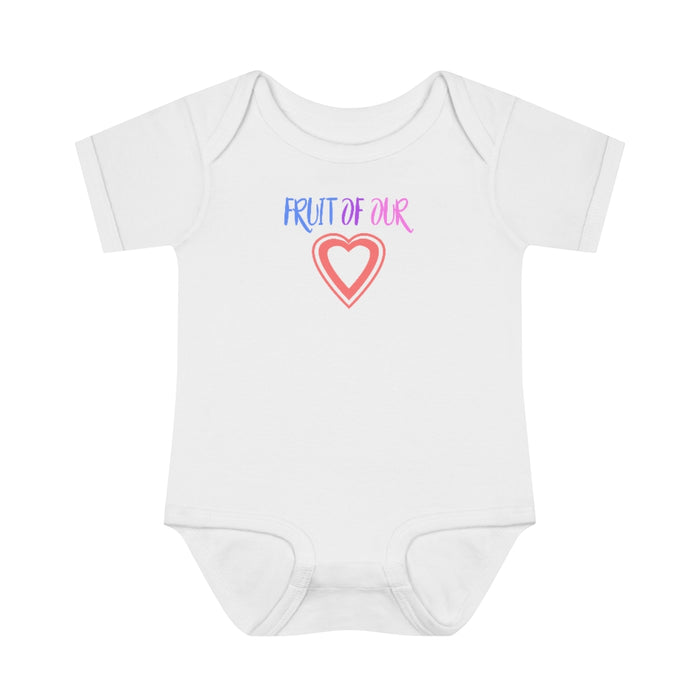 Fruit of our Heart Infant Rib Body Suit