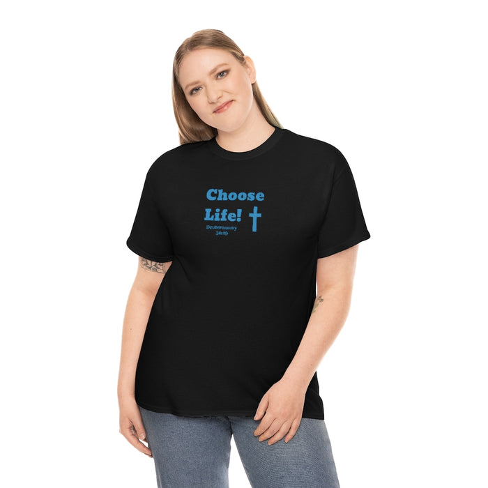 Choose Life 2.0 Men Unisex Heavy Cotton Tee
