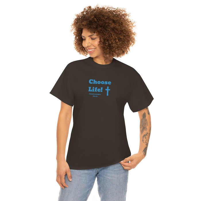Choose Life 2.0 Men Unisex Heavy Cotton Tee