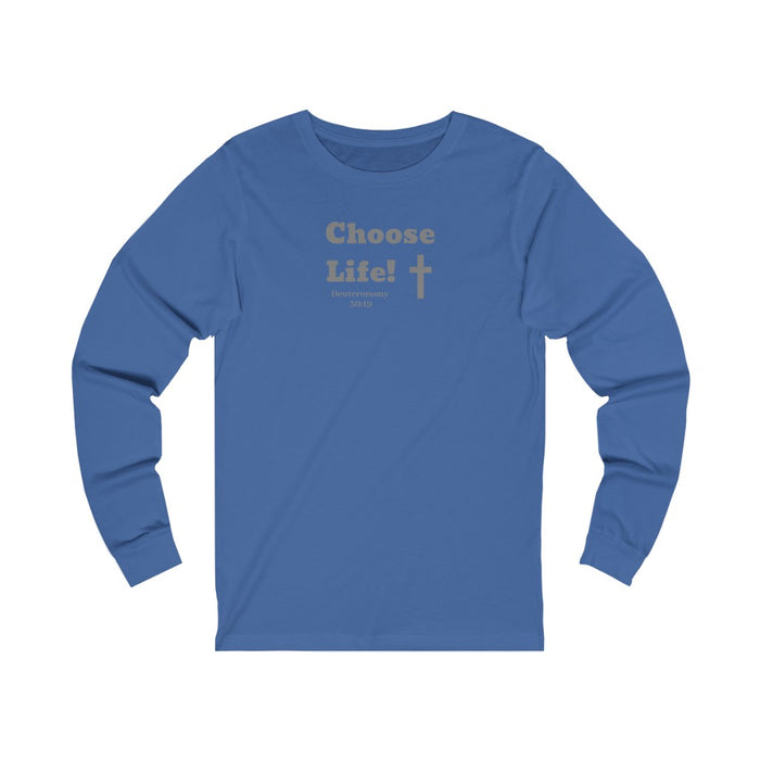 Choose Life 2.0 Women Unisex Jersey Long Sleeve Tee