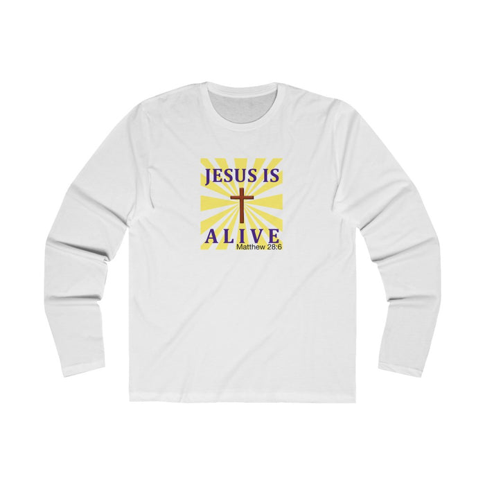 Jesus Is Alive Men's Long Sleeve Crew Tee