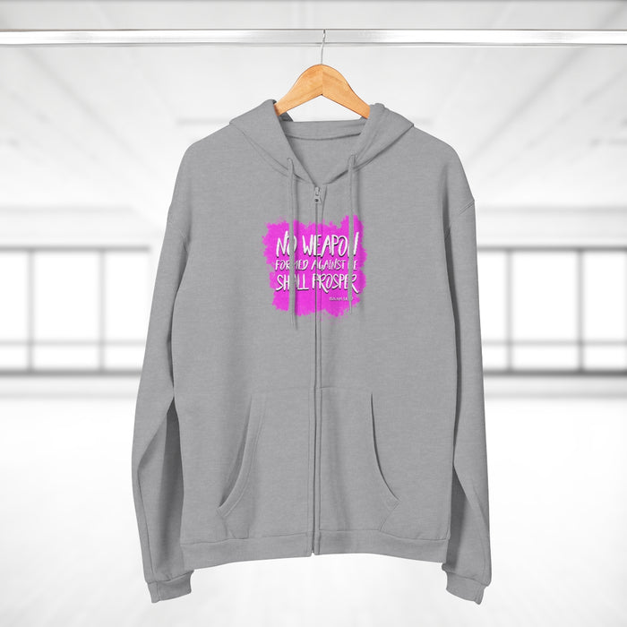 No Weapon Women Unisex Hooded Zip Sweatshirt