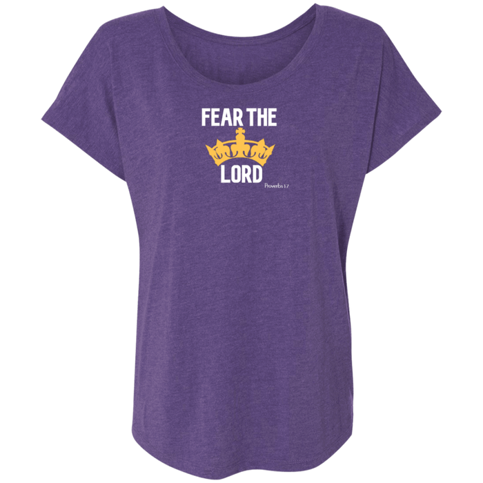 Fear The Lord Ladies Triblend Dolman Sleeve