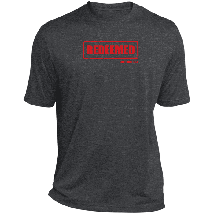 Redeemed Men’s Heather Performance Tee