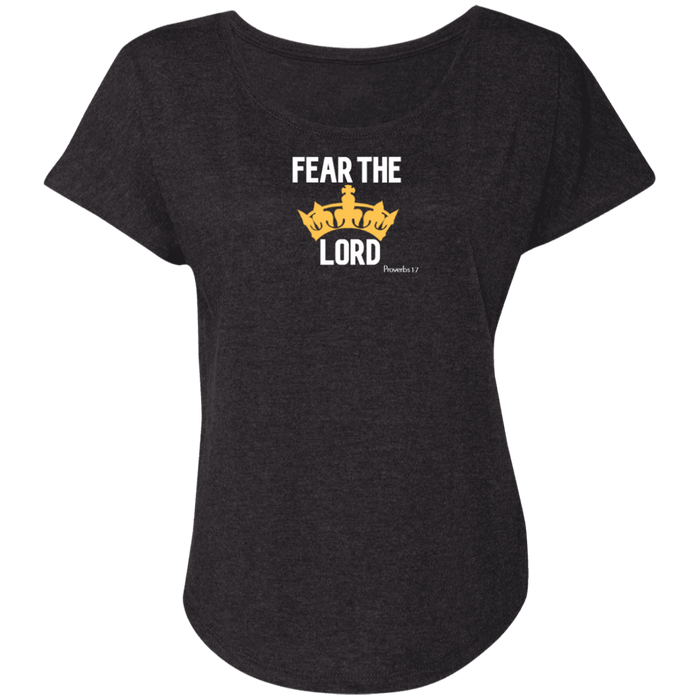 Fear The Lord Ladies Triblend Dolman Sleeve