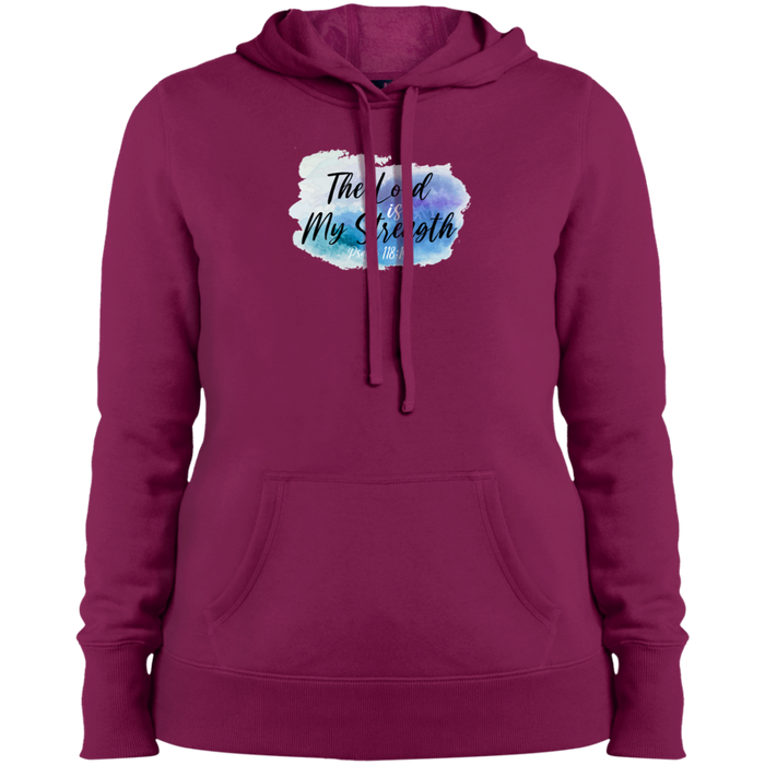 The Lord is My Strength Ladies Pullover Hoodie