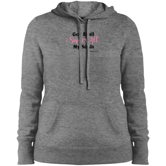 God Shall Supply Ladies Pullover Hooded Sweatshirt