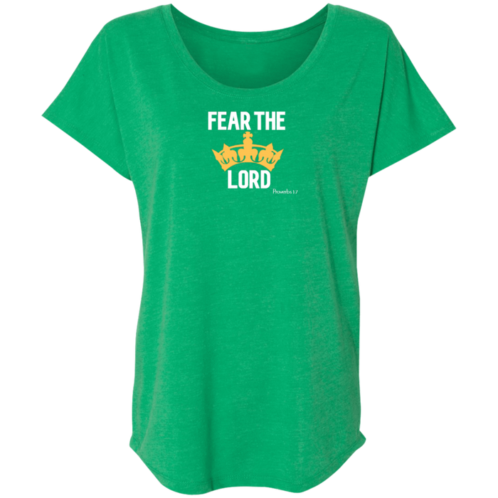 Fear The Lord Ladies Triblend Dolman Sleeve