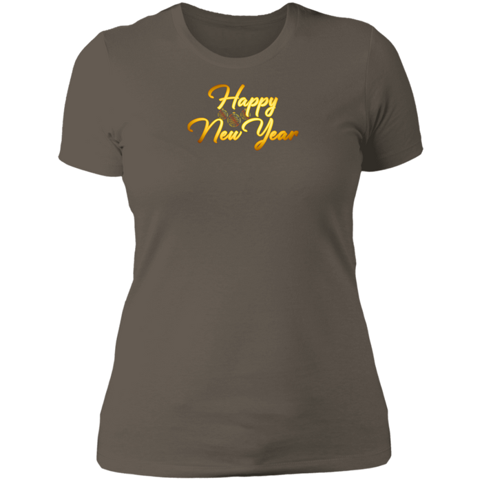 Happy New Year Ladies Boyfriend Tee