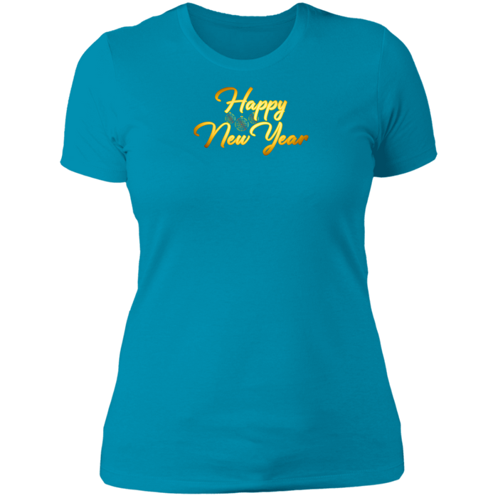 Happy New Year Ladies Boyfriend Tee