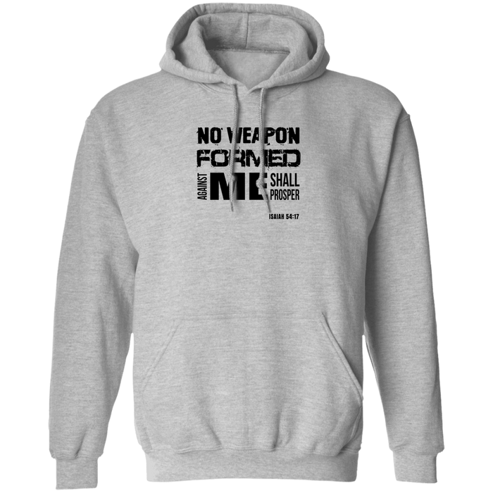 No Weapon Formed Against Me Men’s Pullover Hoodie