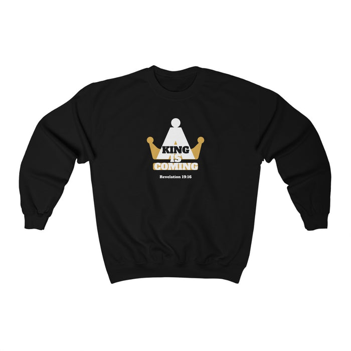 A King is Coming Men Unisex Heavy Blend™ Crewneck Sweatshirt
