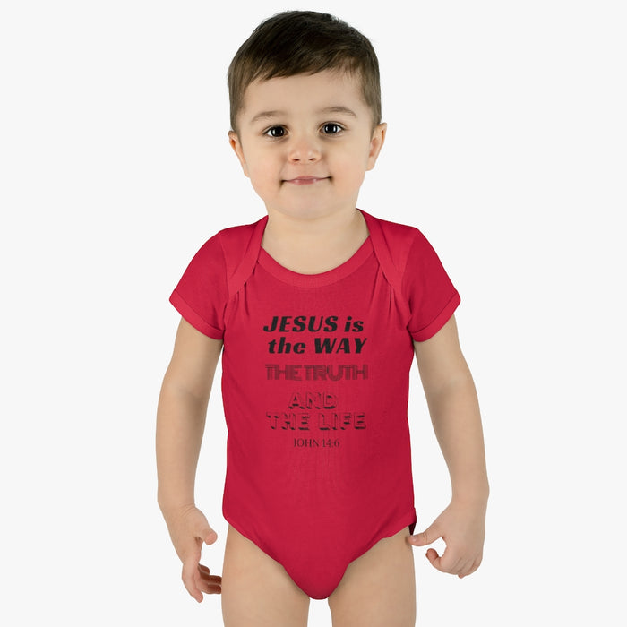 Jesus Is The Only Way Infant Baby Rib Body Suit