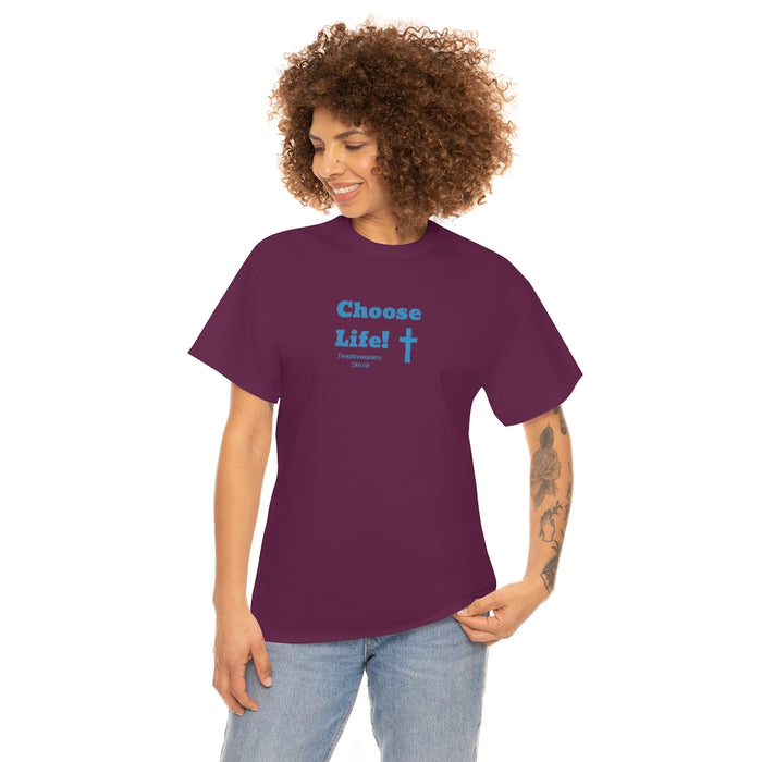 Choose Life 2.0 Men Unisex Heavy Cotton Tee