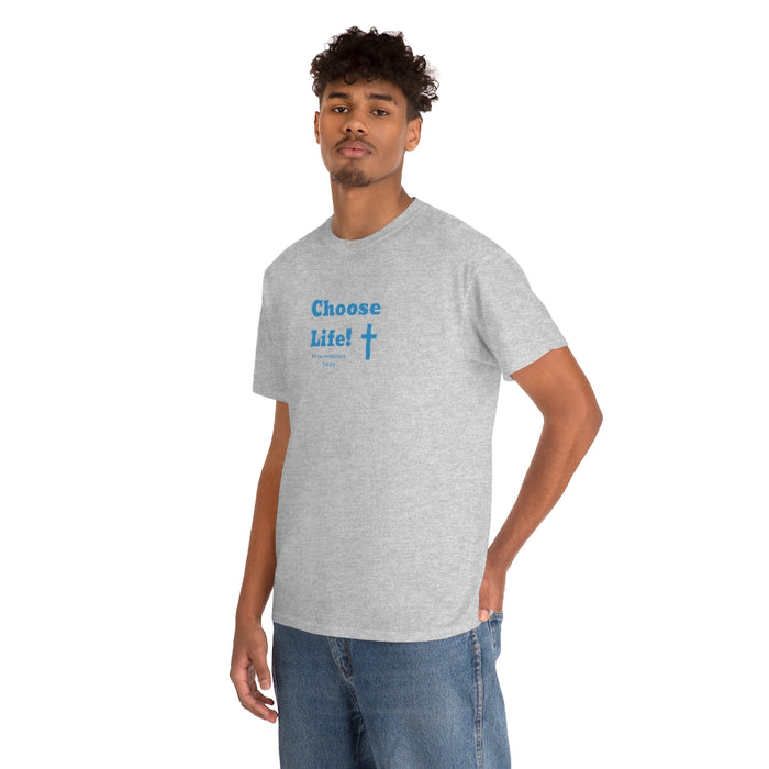 Choose Life 2.0 Men Unisex Heavy Cotton Tee