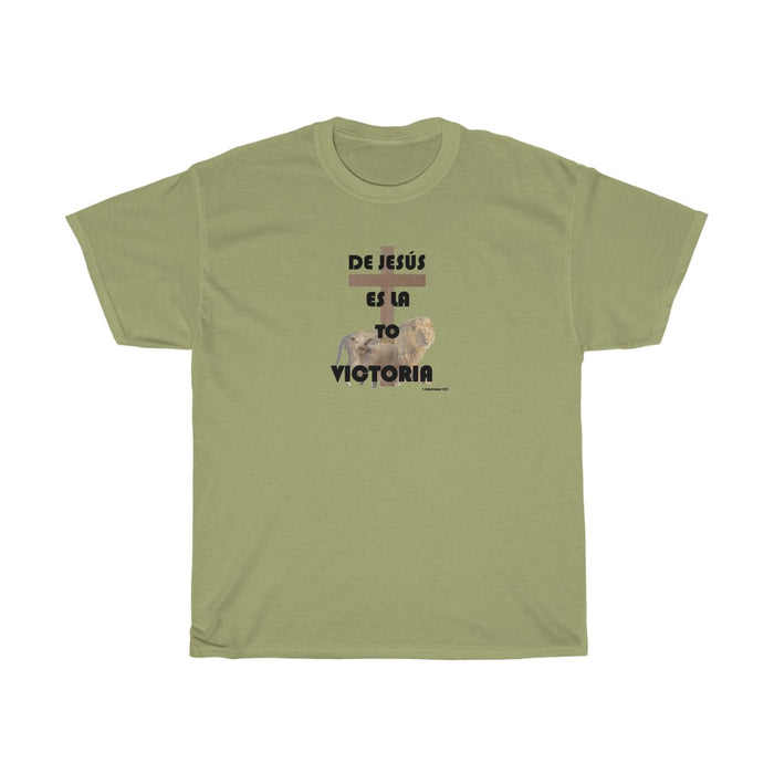 De Jesús es la Victoria Men Unisex Heavy Cotton Tee