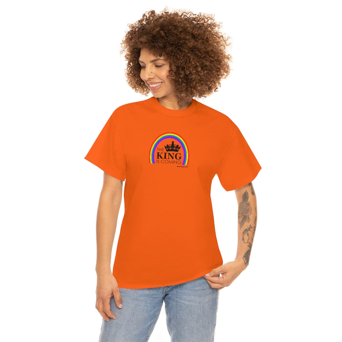 The King is Coming Women’s Unisex Heavy Cotton Tee